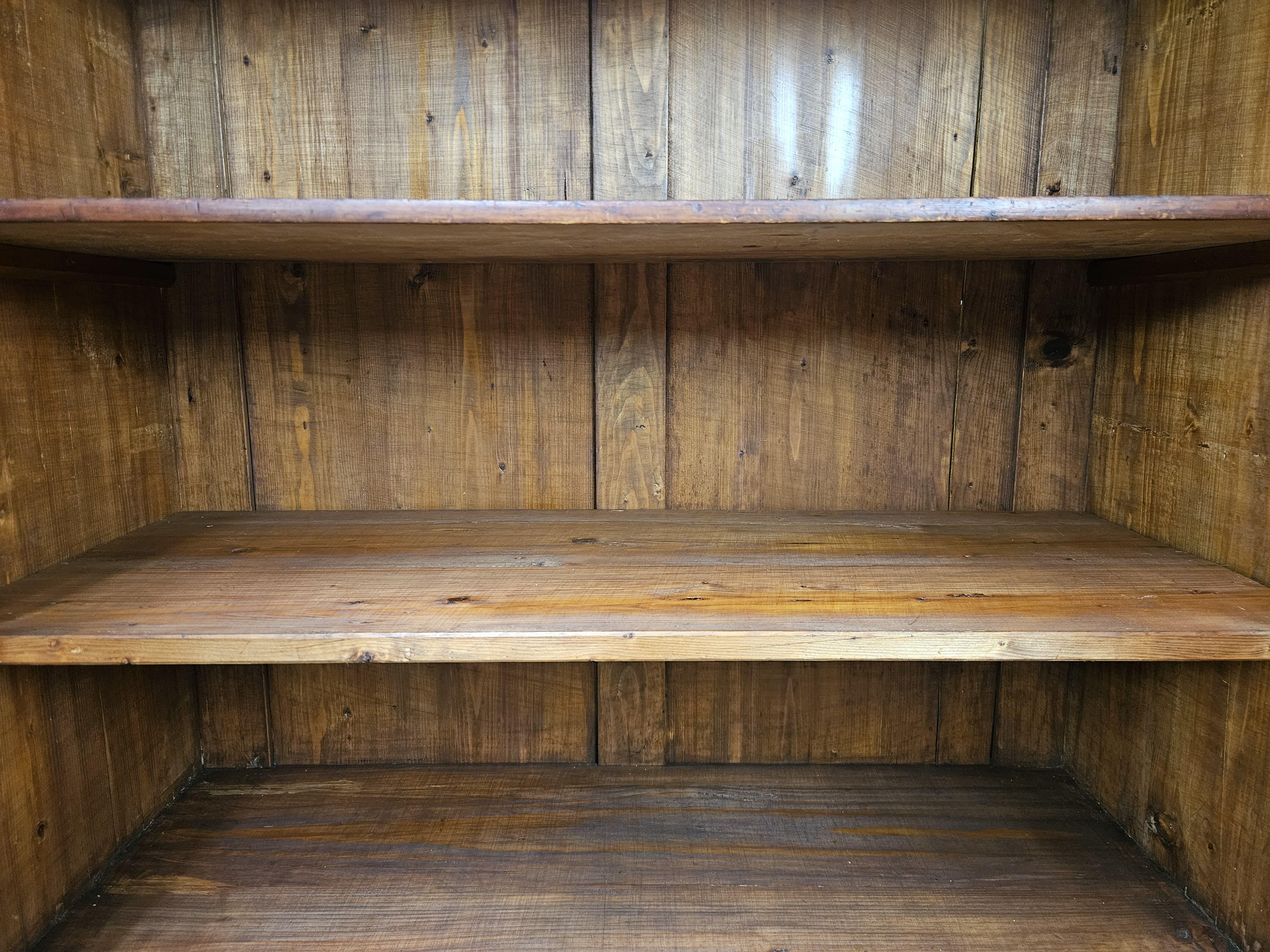 1940s Art Deco mahogany and fir sideboard with interior shelves 13