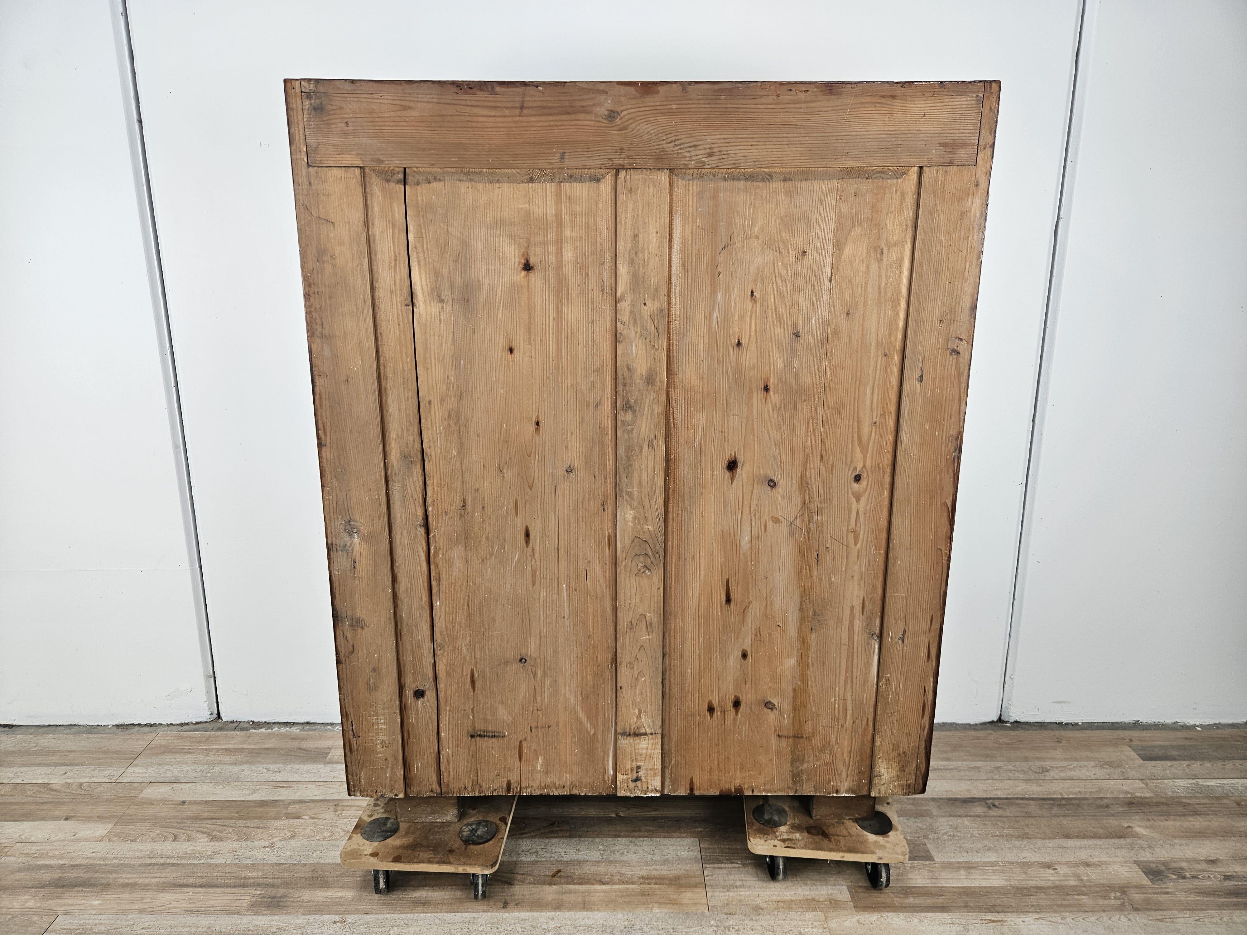 1940s Art Deco mahogany and fir sideboard with interior shelves 14