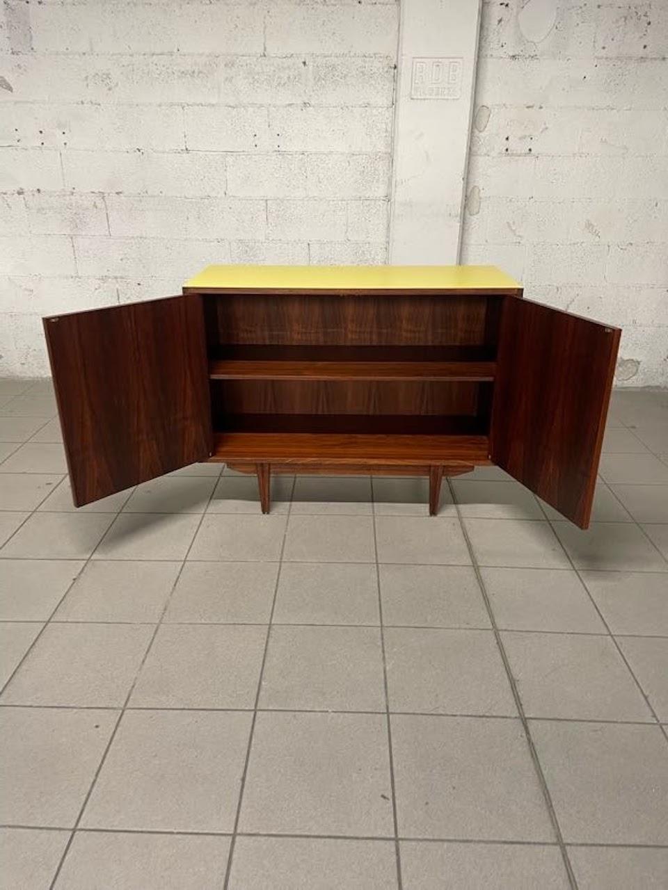 Sideboard 1960s rosewood, Italian production For Sale 4