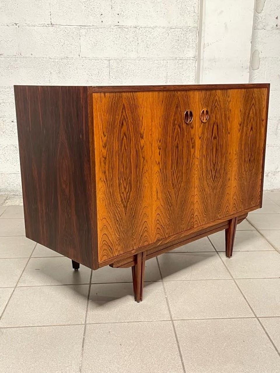Mid-20th Century Sideboard 1960s rosewood, Italian production For Sale
