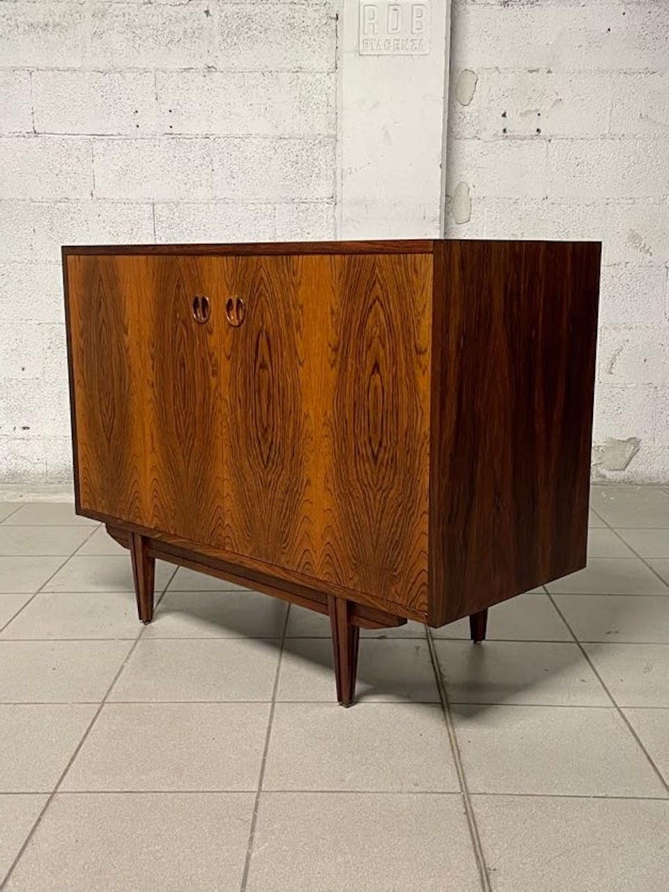 Sideboard 1960s rosewood, Italian production For Sale 1