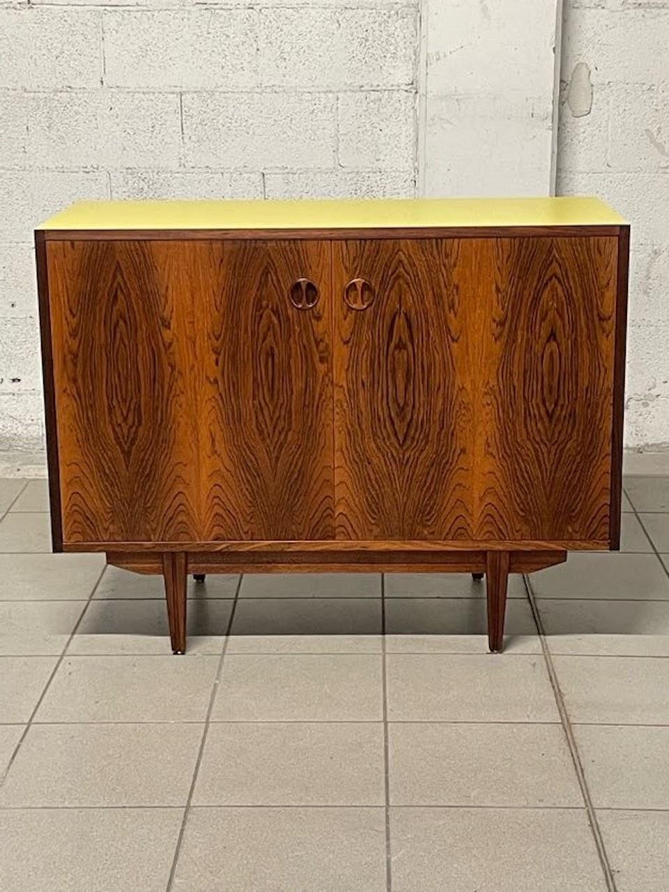 Sideboard 1960s rosewood, Italian production For Sale 3