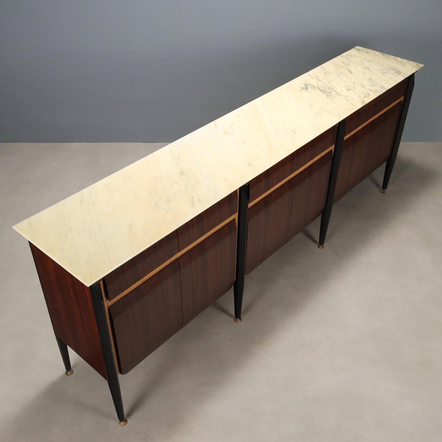 Credenza Anni '60s Production Artigiani del Mobile Cantù For Sale 6