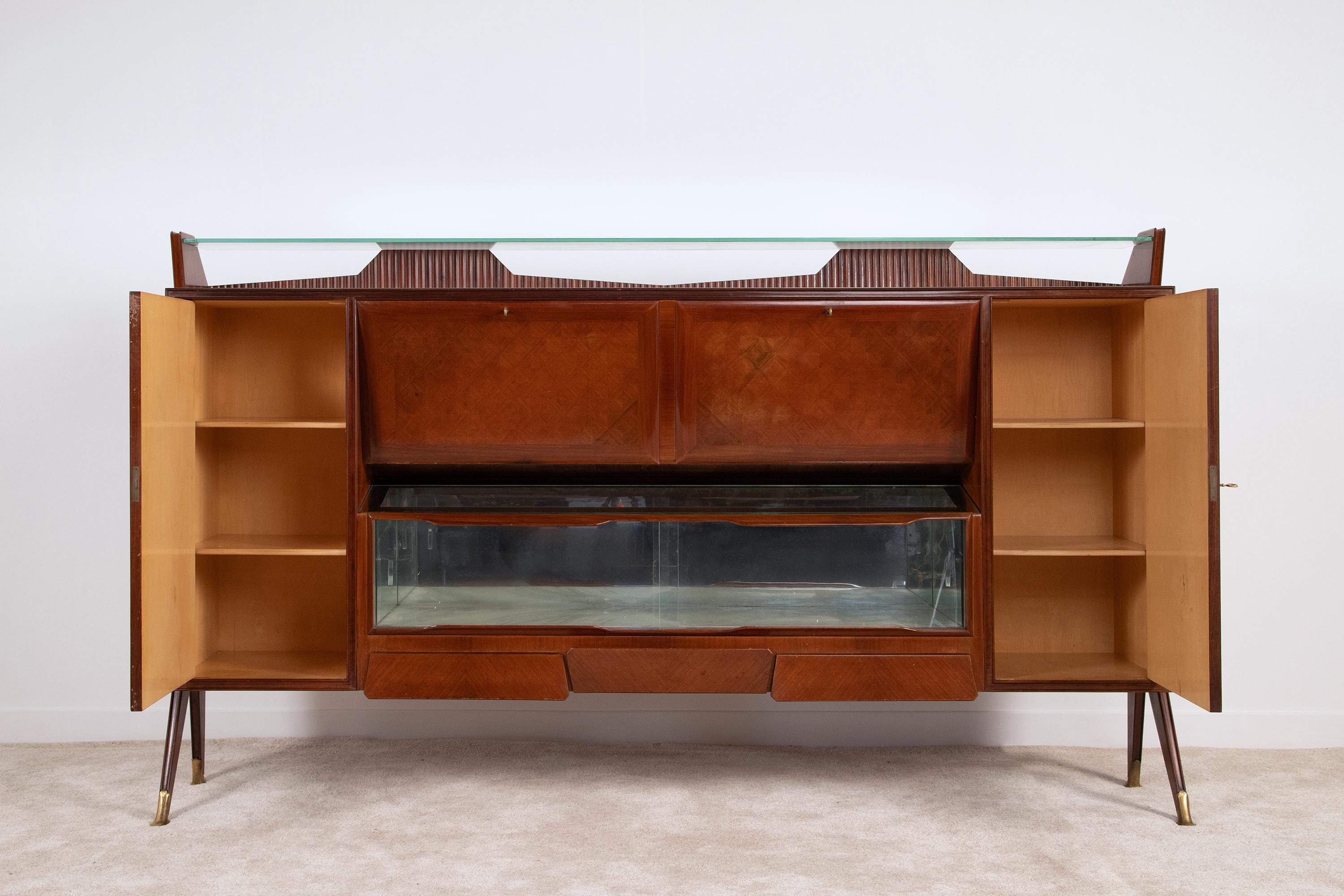 Sideboard attributed to Vittorio Dassi, 1950s For Sale 5