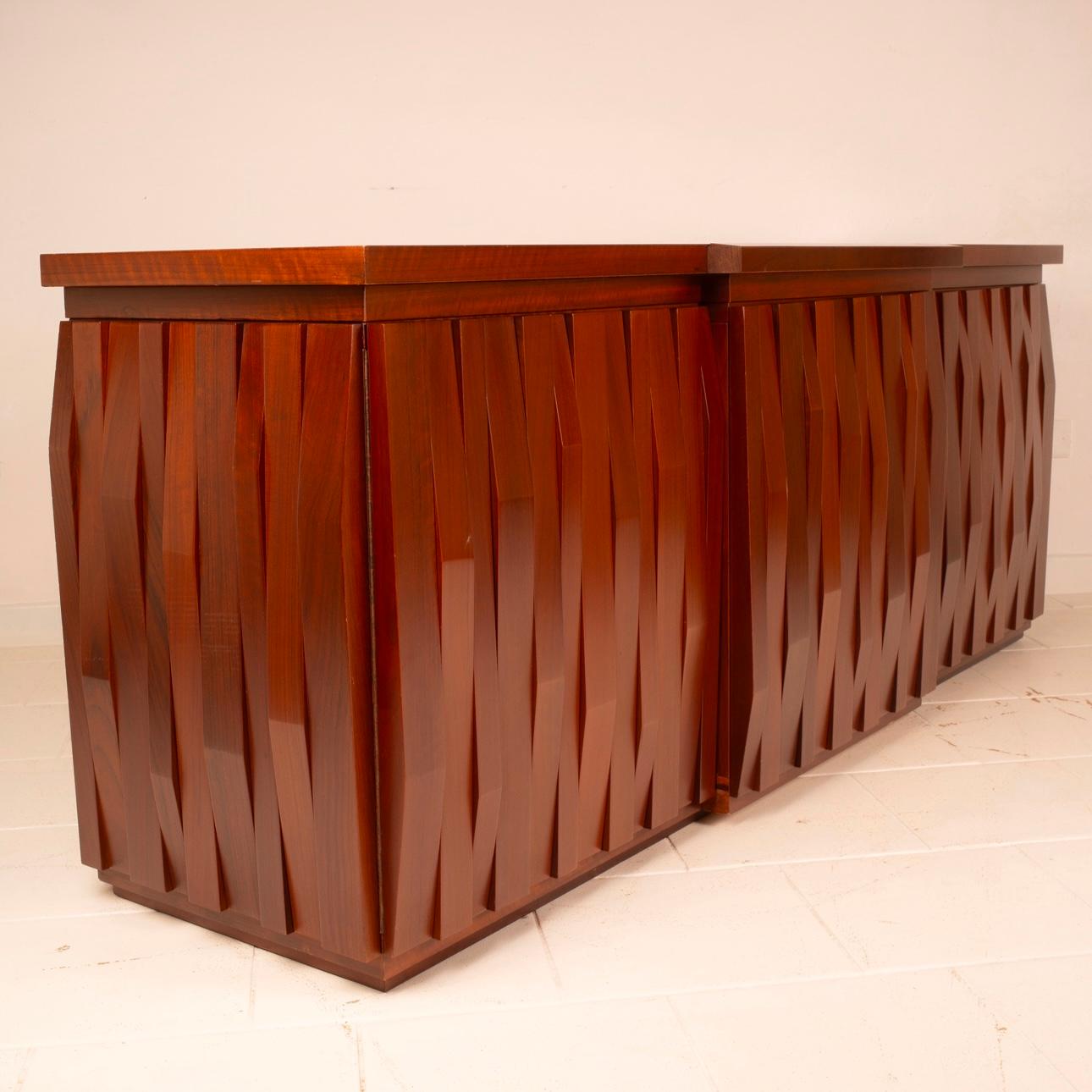 Barium Sculpture99 Sideboard by Luciano Frigerio for Frigerio di Desio For Sale 1