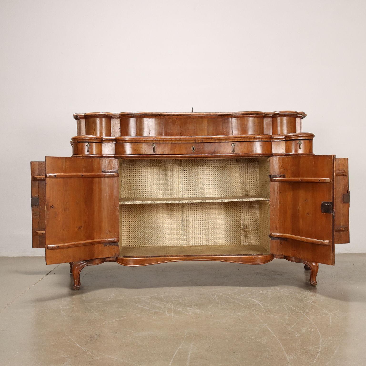 Walnut Ferrara Baroque Sideboard Mid-18th Century For Sale