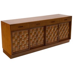 Credenza by Edward Wormley for Dunbar, Mahogany and Brass, Fully Restored