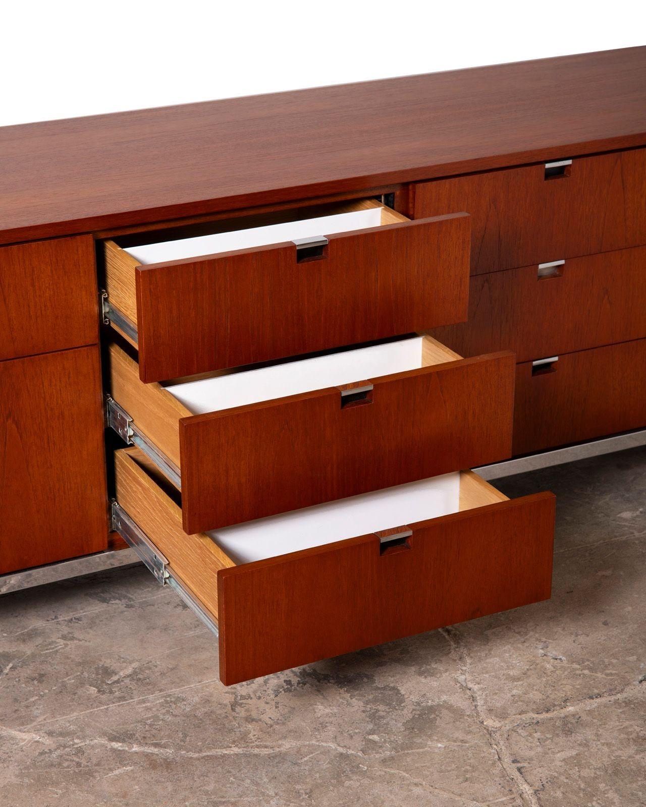 Mid-20th Century Teak Credenza by Florence Knoll for Knoll International For Sale