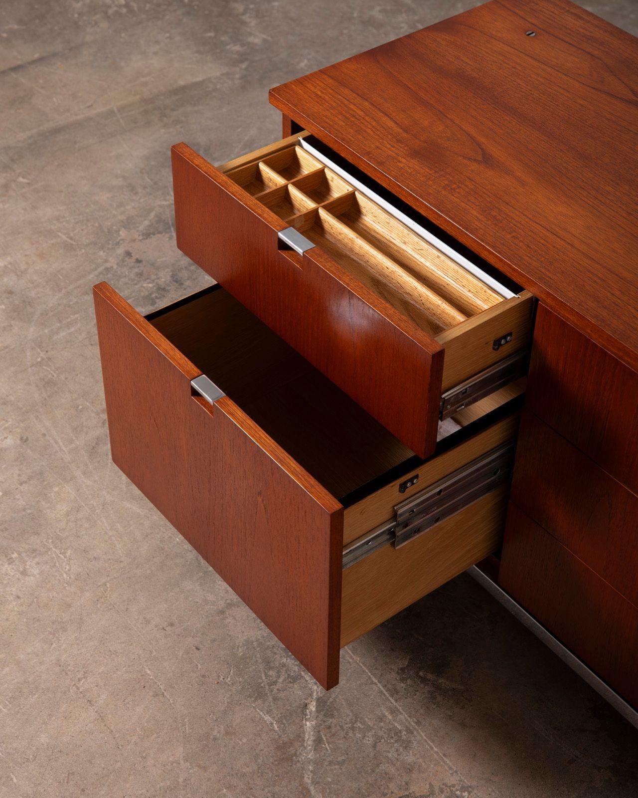 Teak Credenza by Florence Knoll for Knoll International For Sale 1
