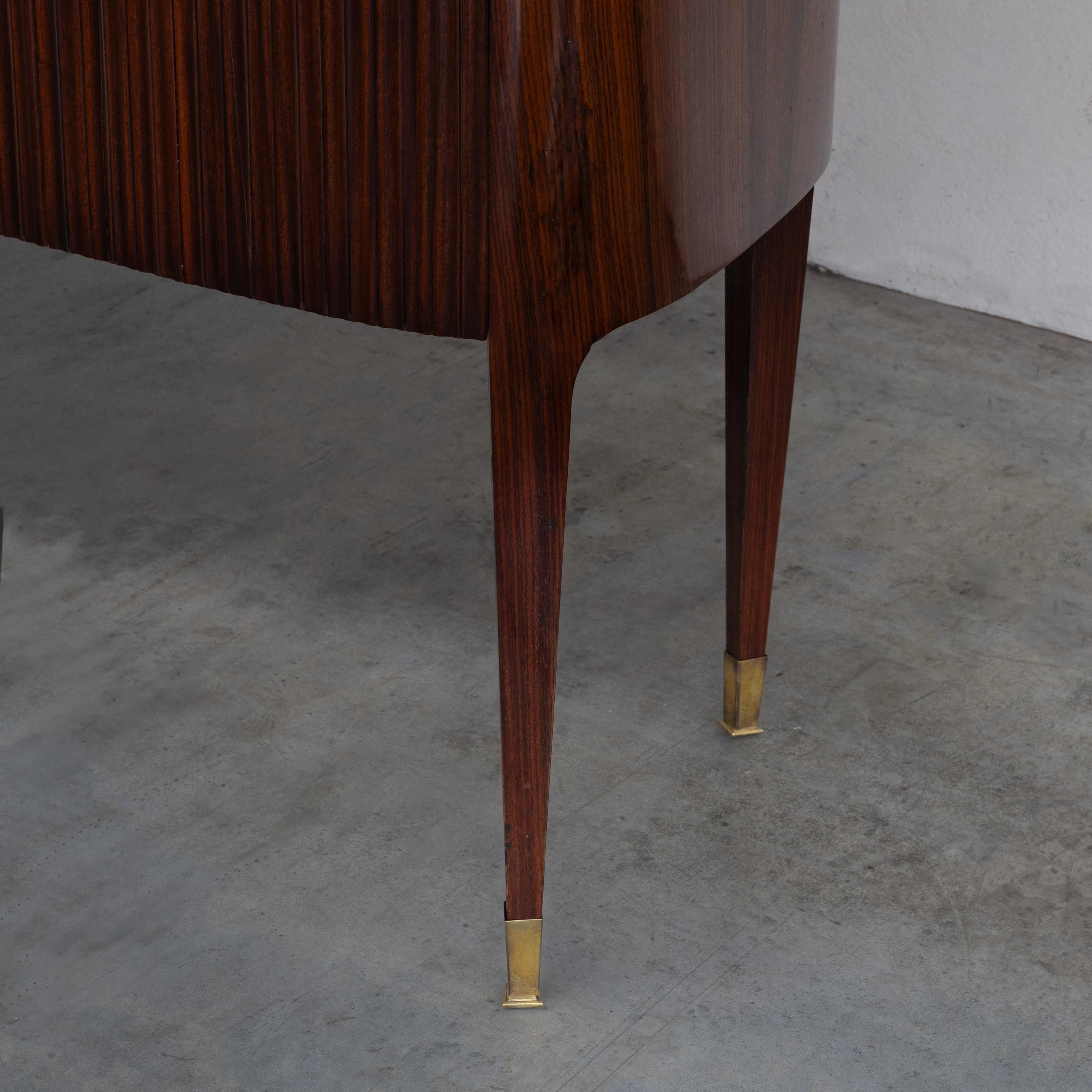 Brass Credenza by Paolo Buffa For Sale
