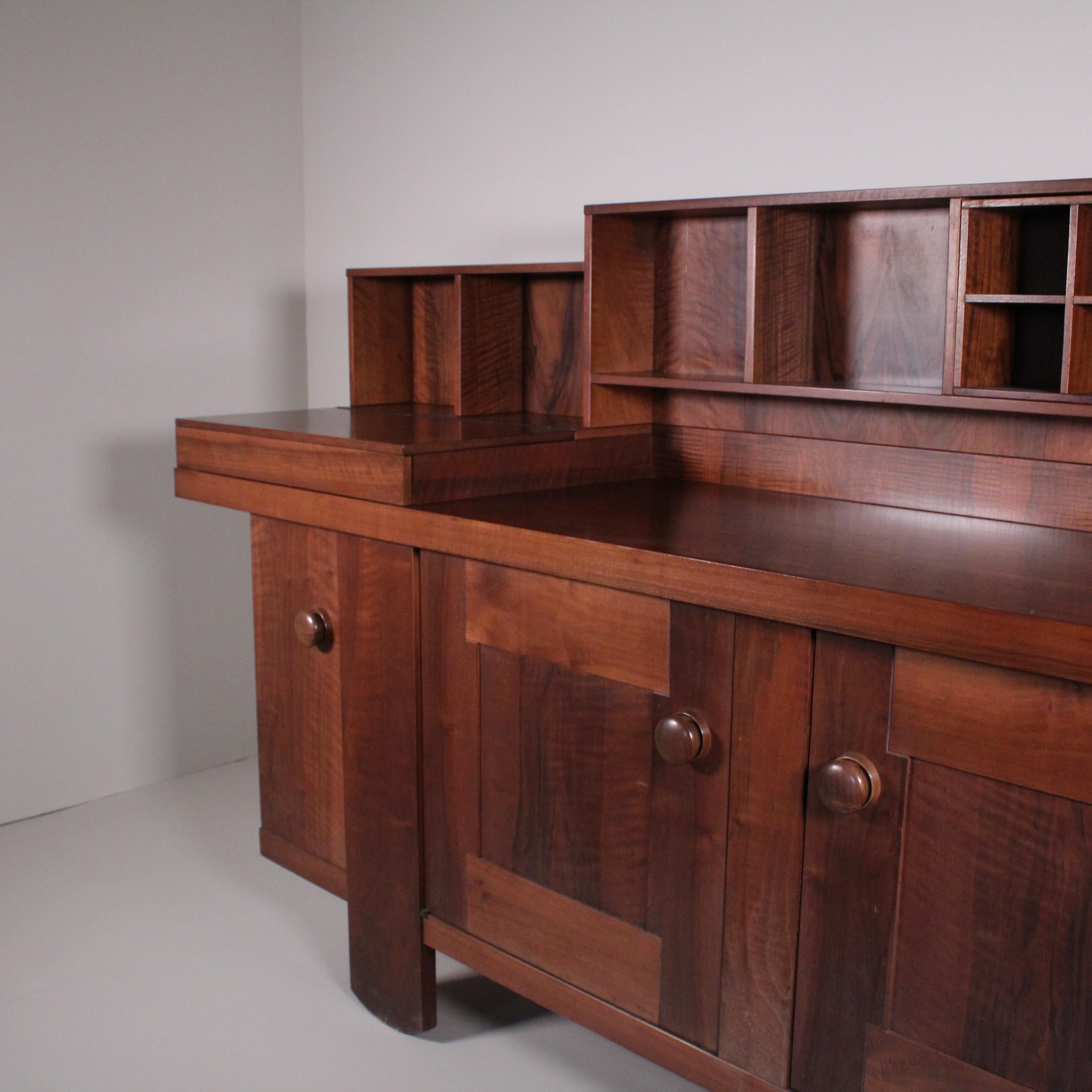 Wood Credenza by Silvio Coppola, Bernini, 1960 circa