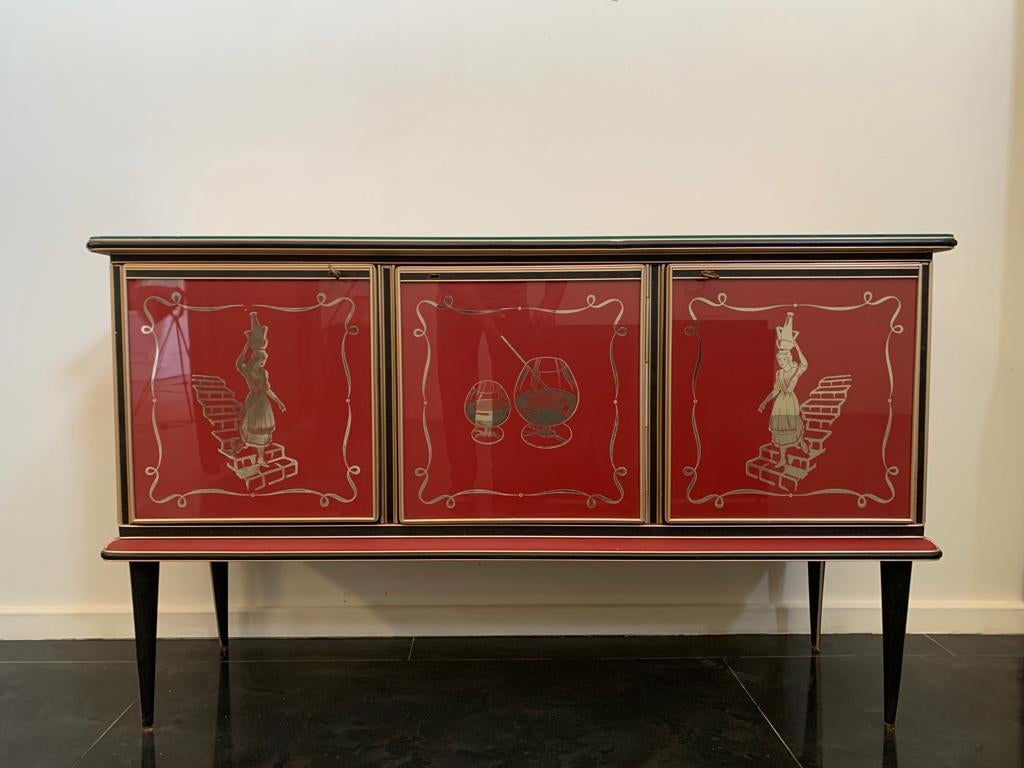 Italian Credenza by Umberto Mascagni, 1950s For Sale