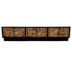 Credenza Carved Gold Leaf Front