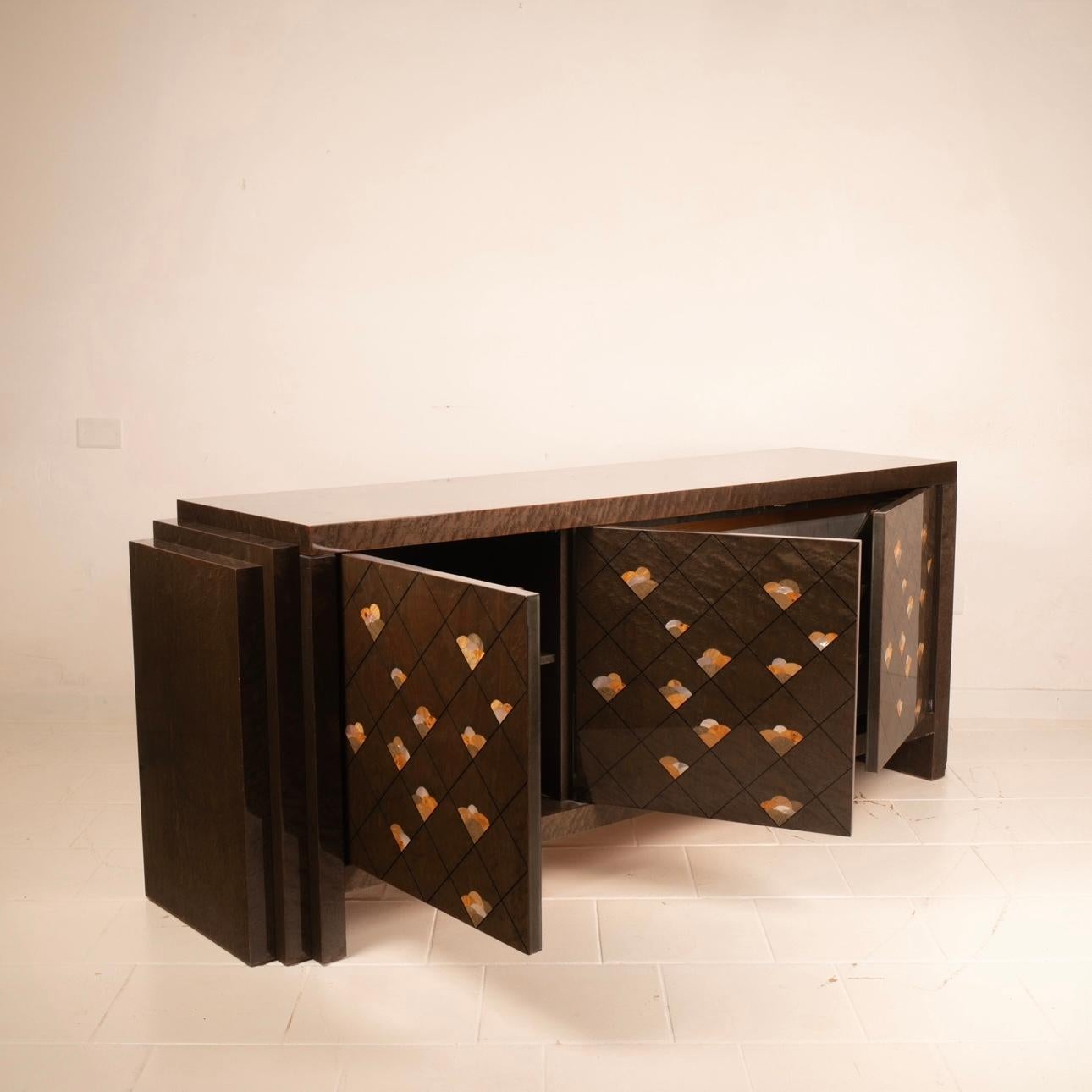 Chiaro di Luna Sideboard by Luciano Frigerio for Frigerio di Desio For Sale 6