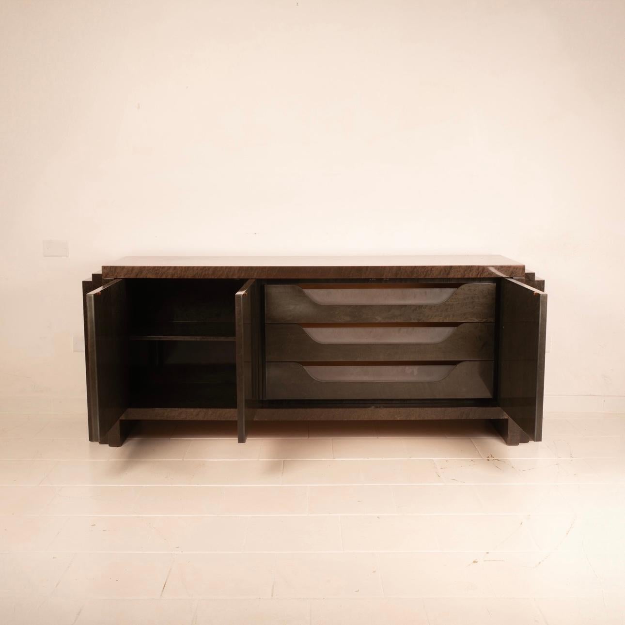Italian Chiaro di Luna Sideboard by Luciano Frigerio for Frigerio di Desio For Sale