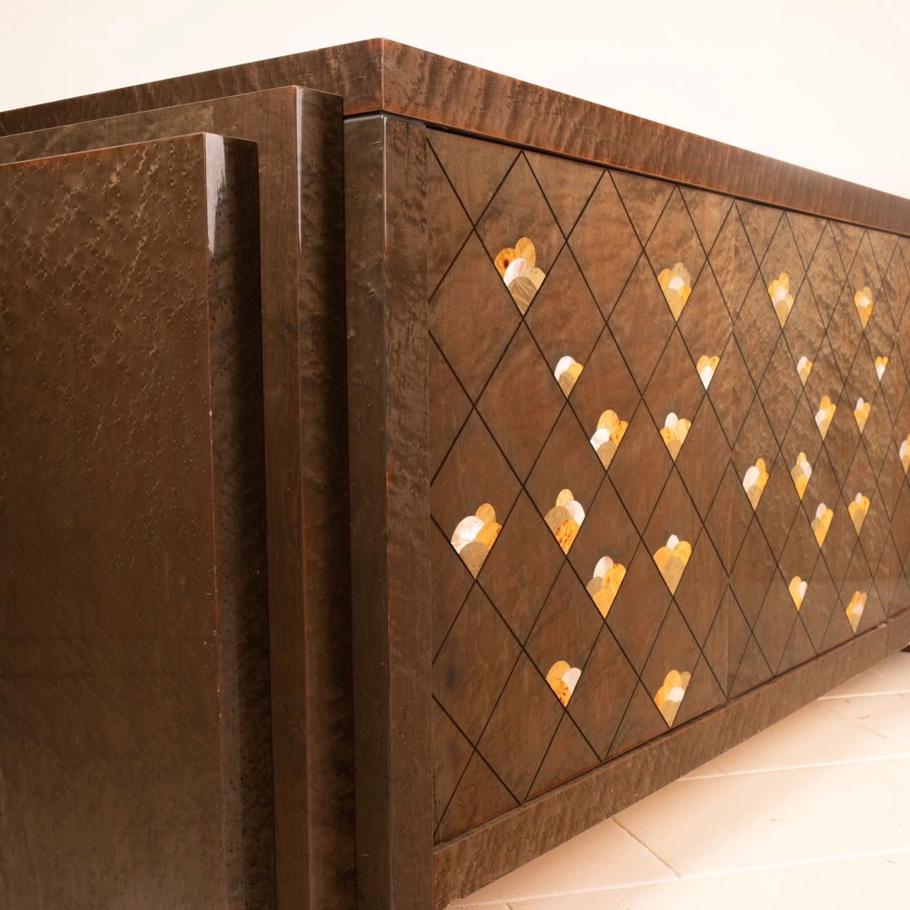 Chiaro di Luna Sideboard by Luciano Frigerio for Frigerio di Desio For Sale 2