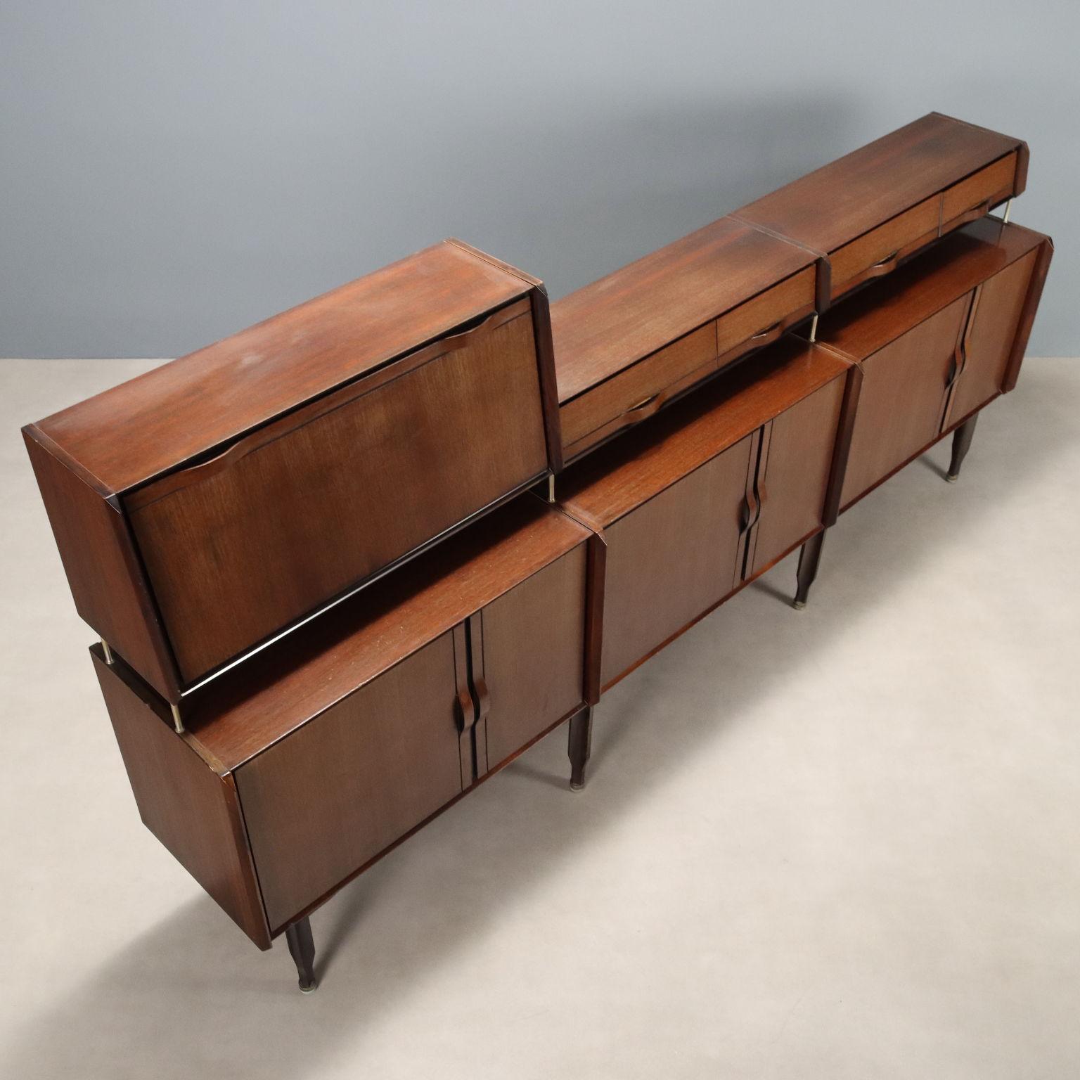 Credenza con Alzata Anni '60 For Sale 4