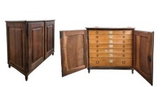 Buffet ancien en noyer à tiroirs - 19ème siècle Italie