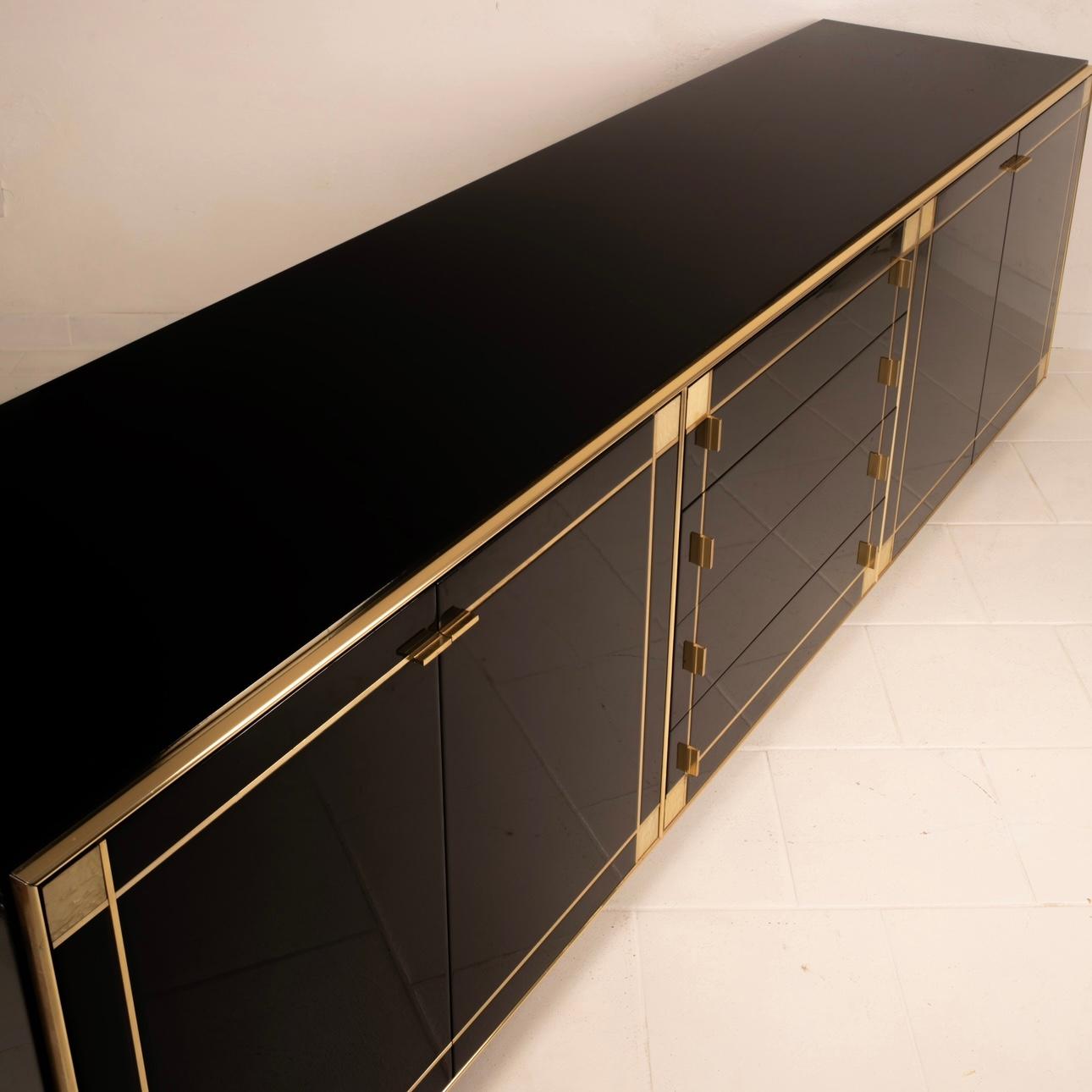 Sideboard with Mother of Pearl Decorations by Pierre Cardin for Roche Bobois For Sale 2