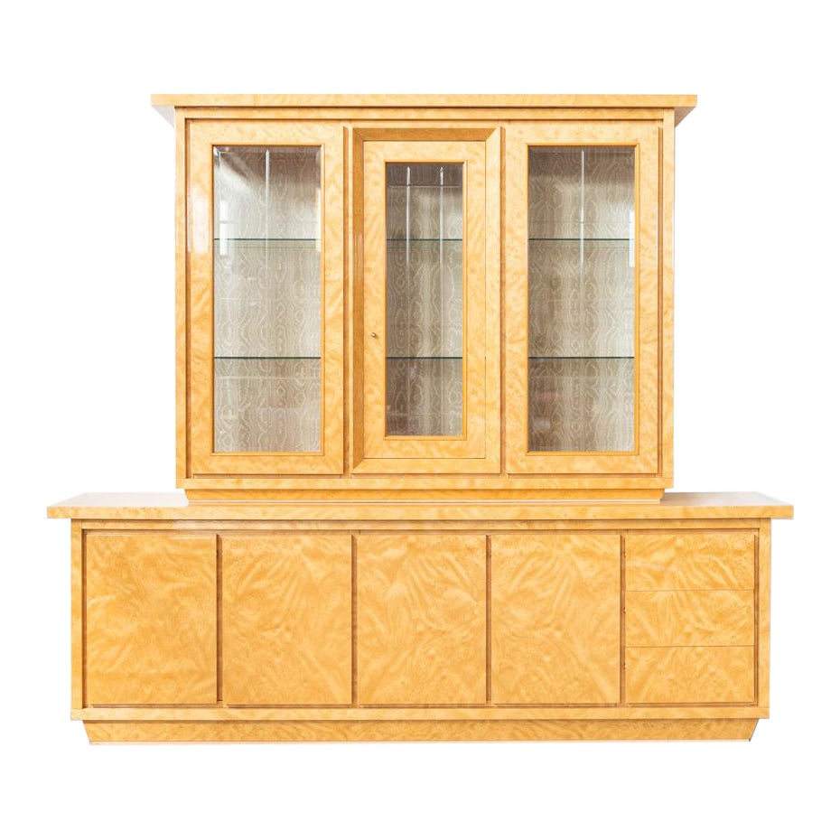 Sideboard with display case, 1980/1990