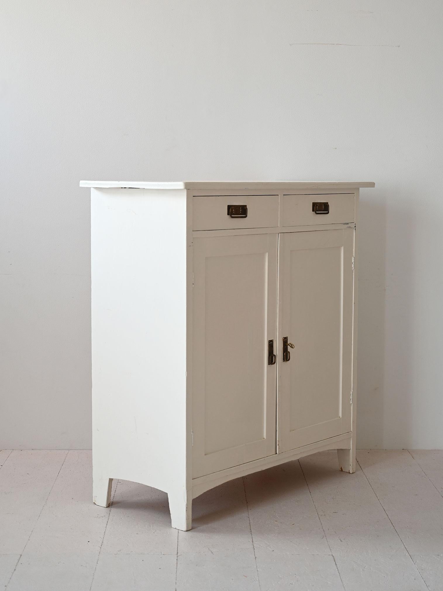 Scandinavian White Deco sideboard For Sale