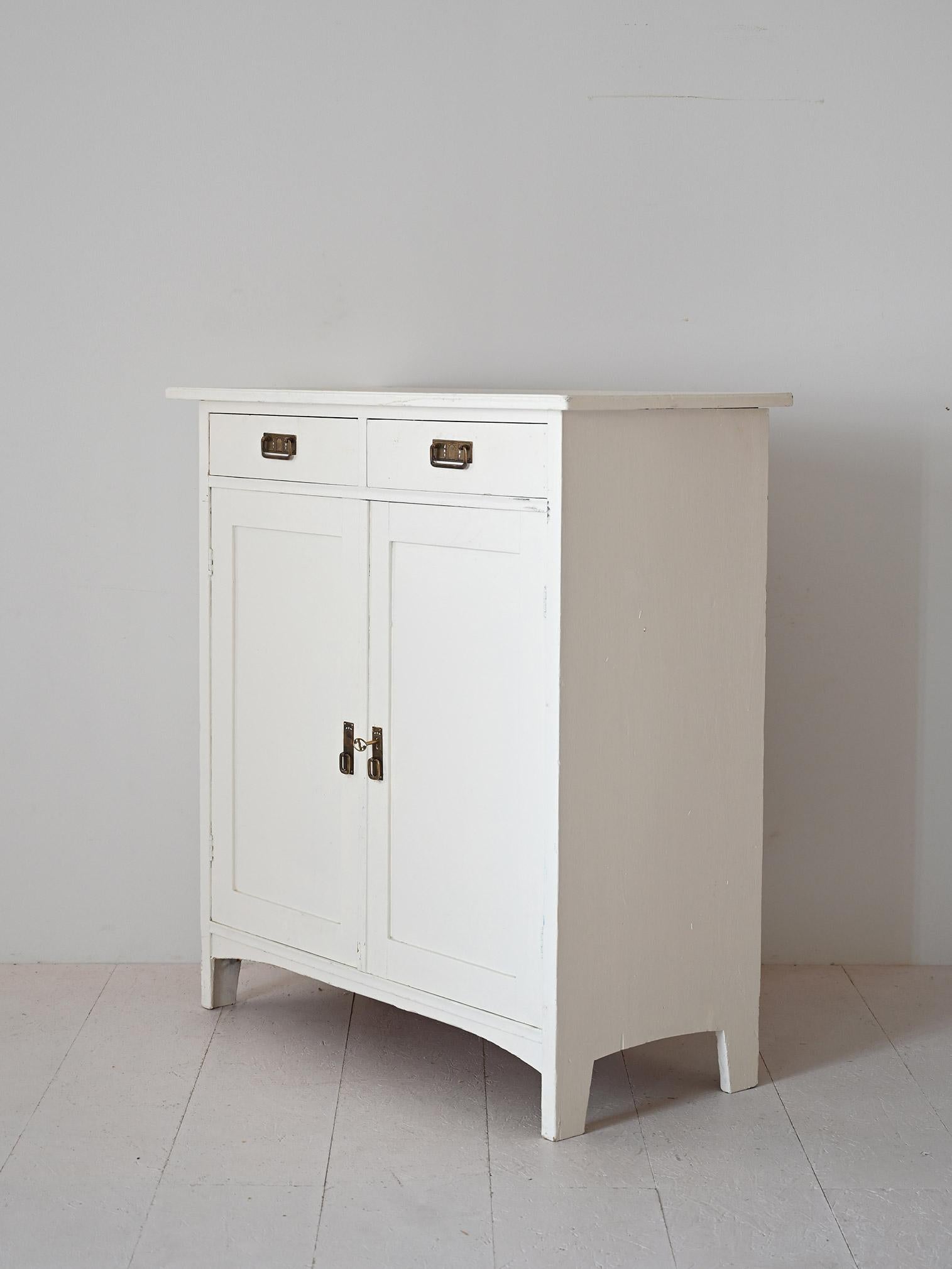 White Deco sideboard In Good Condition For Sale In Brescia, IT