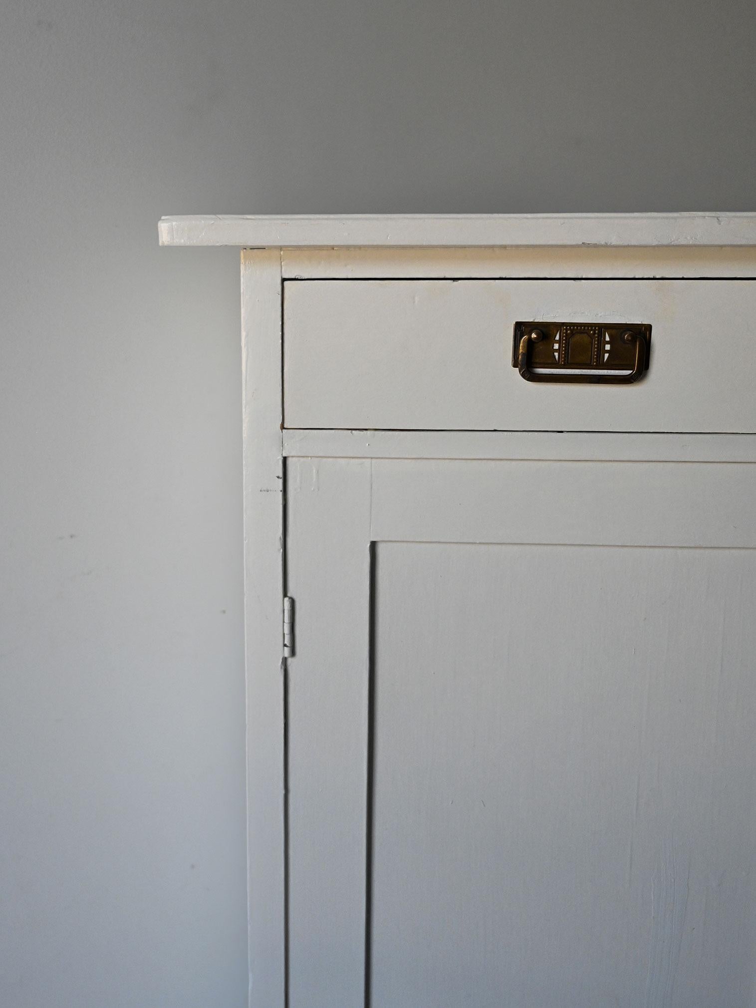 Mid-20th Century White Deco sideboard For Sale