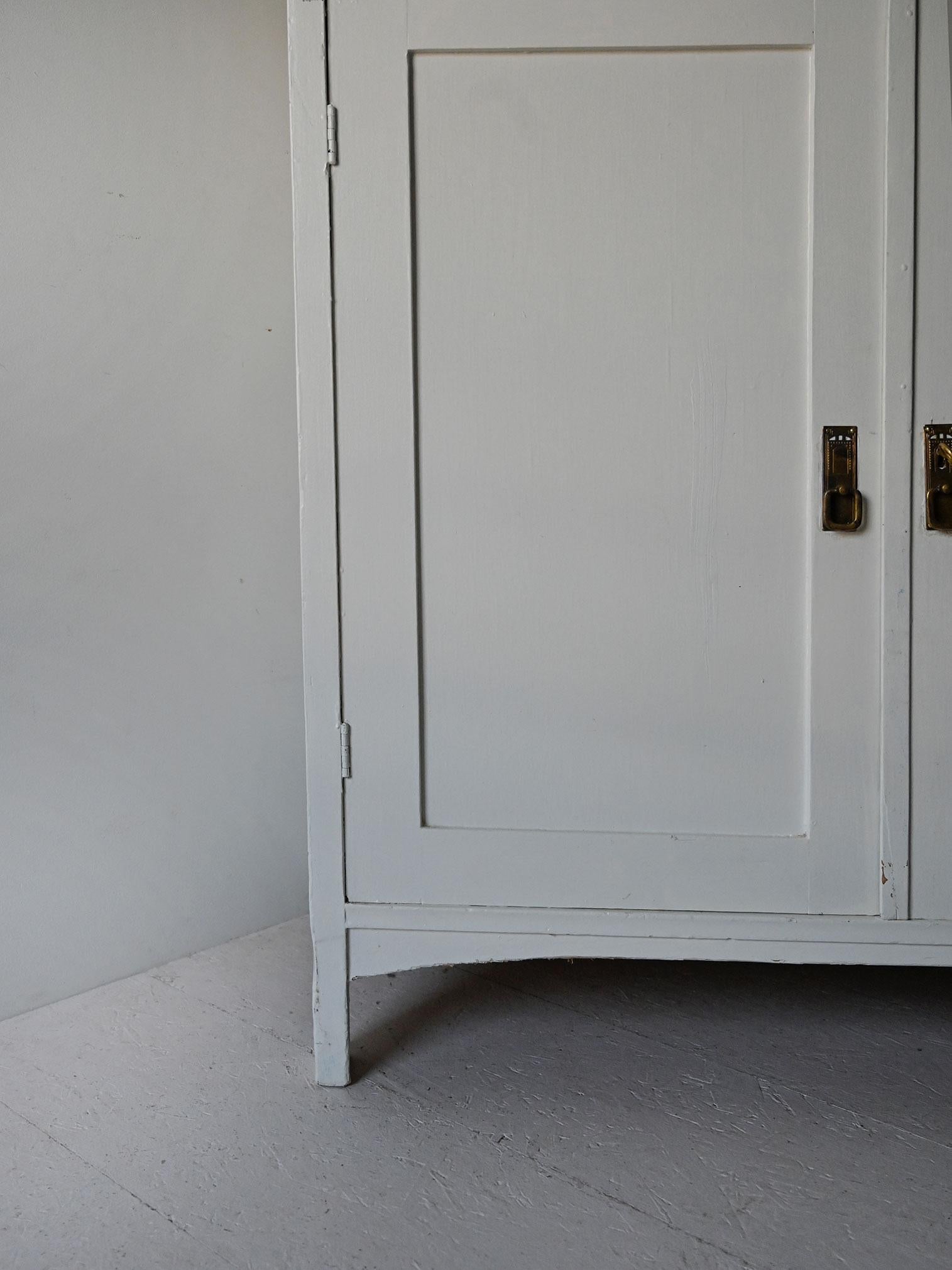Wood White Deco sideboard For Sale