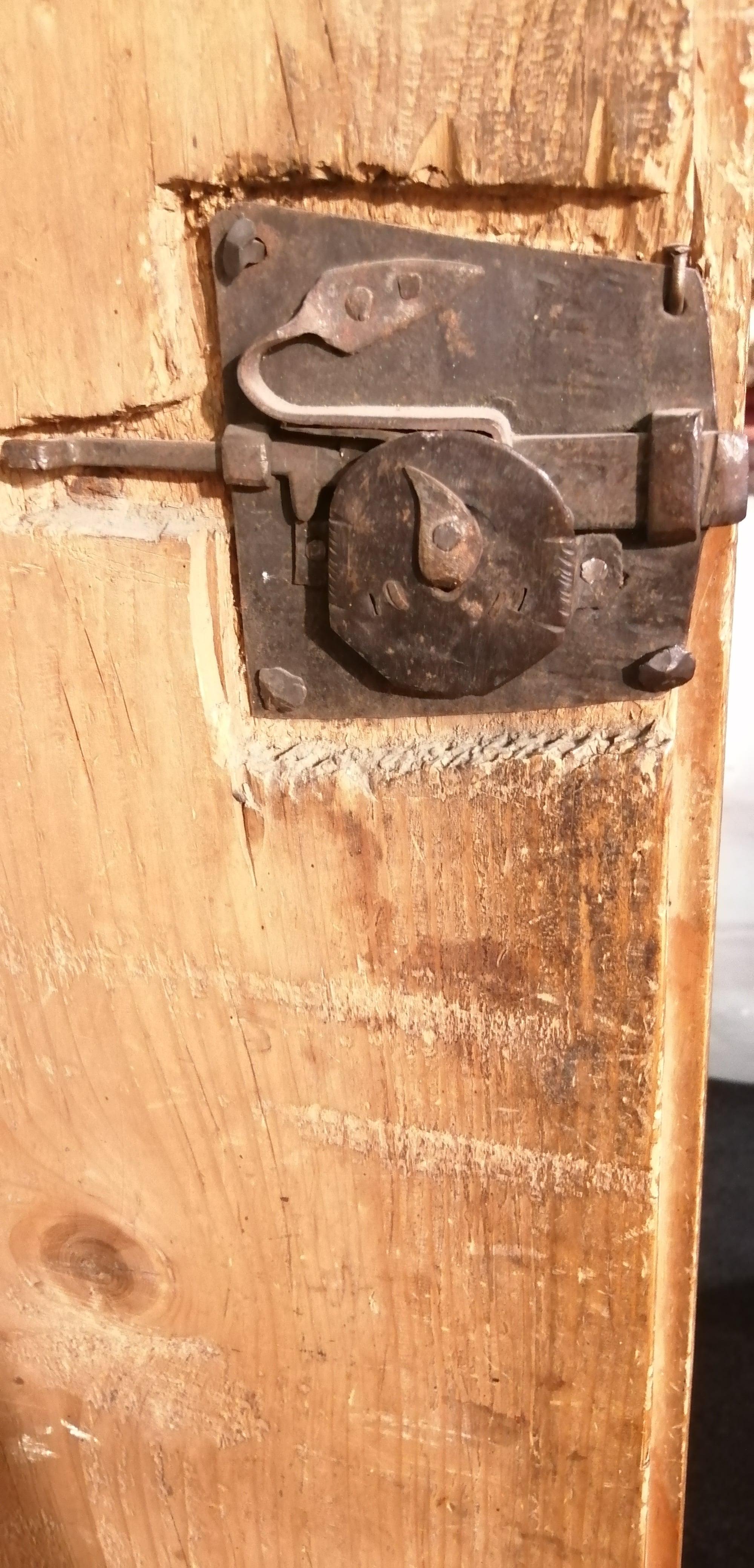 Fir Rustic 1700s sideboard in first patina For Sale
