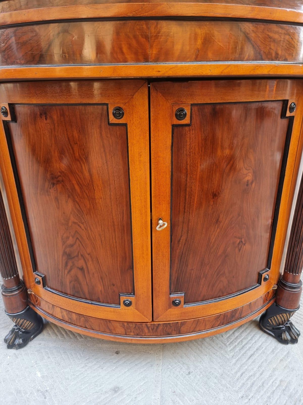19th Century 19th century demi lune sideboard For Sale