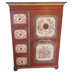 Antique Decorated pantry cupboard, mid-19th century