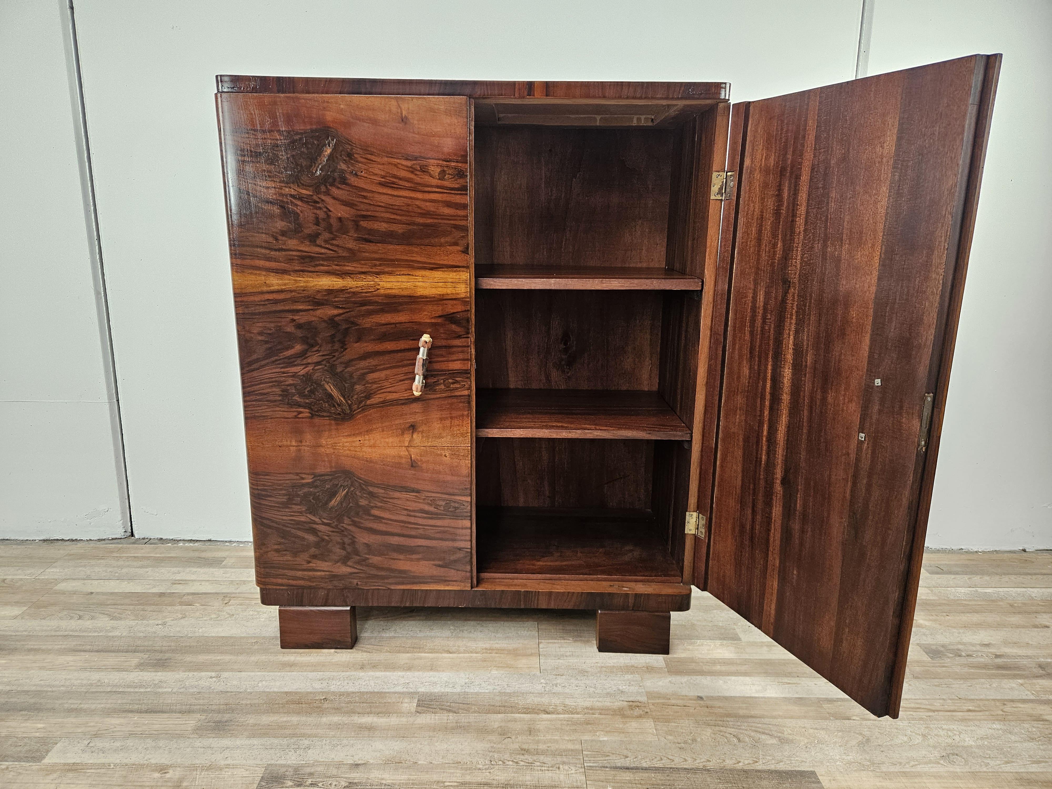 Two-door Art Deco sideboard in Cuban mahogany 20th century 1930s 5
