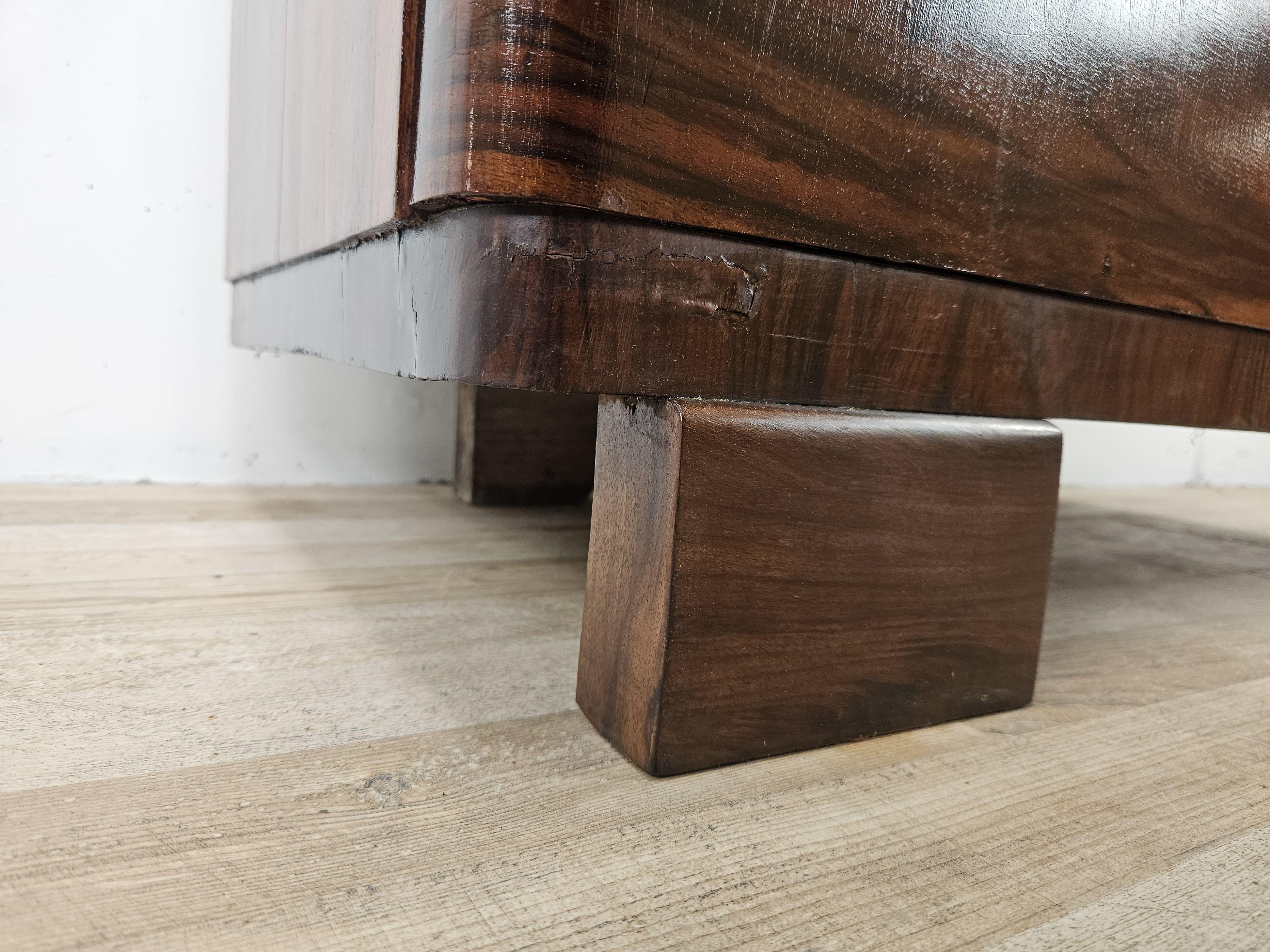 Two-door Art Deco sideboard in Cuban mahogany 20th century 1930s 13