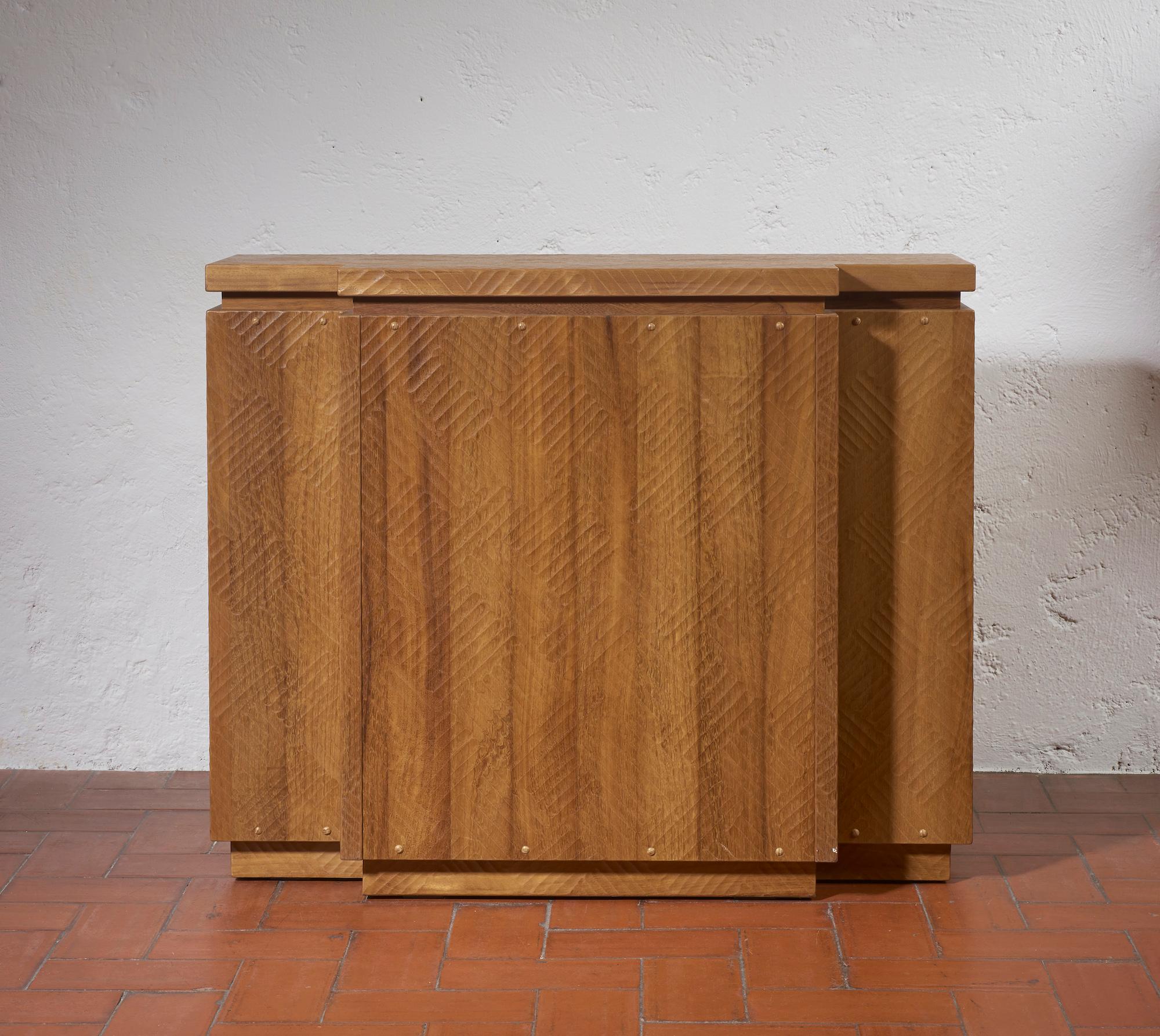 Wood Credenza due ante For Sale