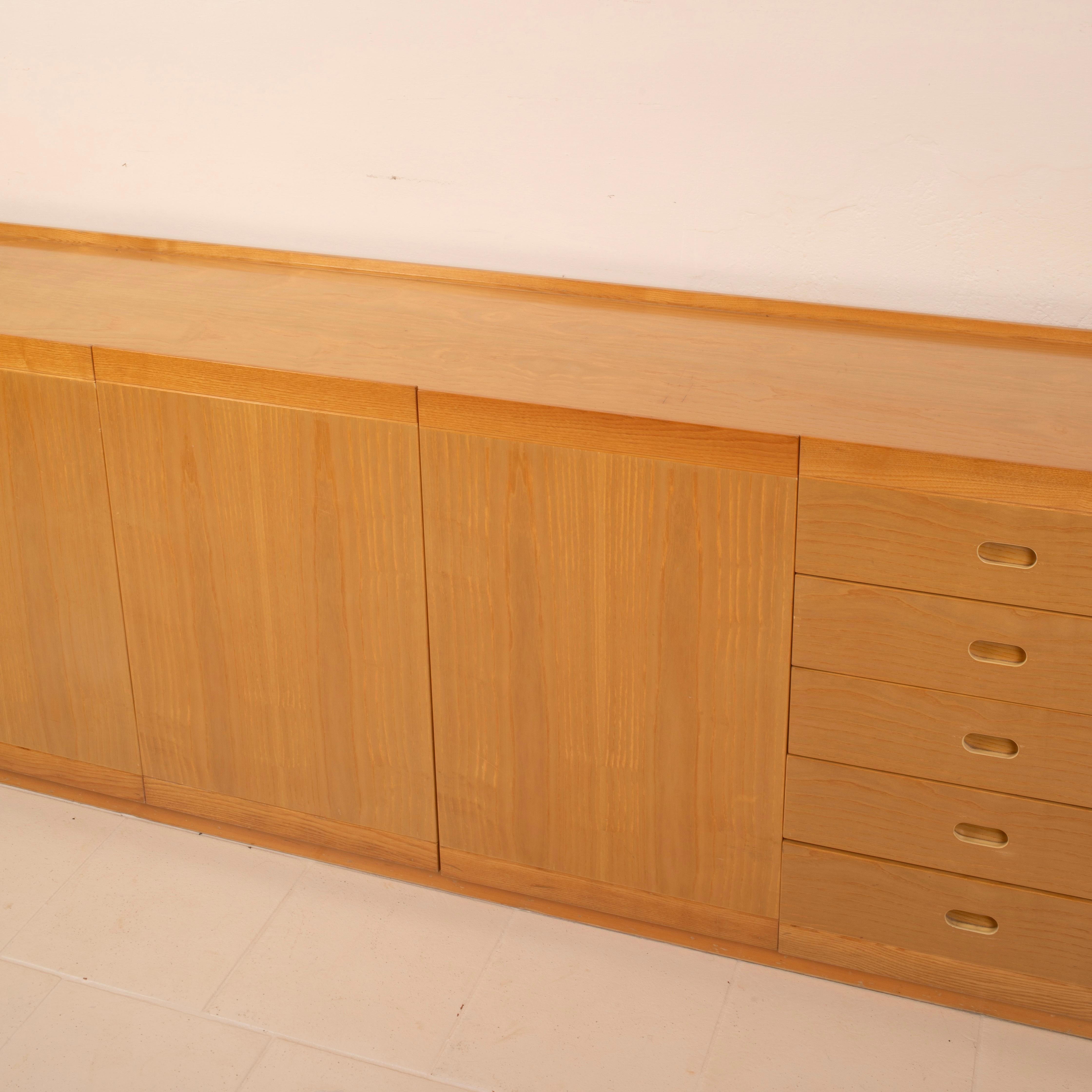 Mid-20th Century Italian Mid Century Modern Sideboard Tito Agnoli for Molteni For Sale