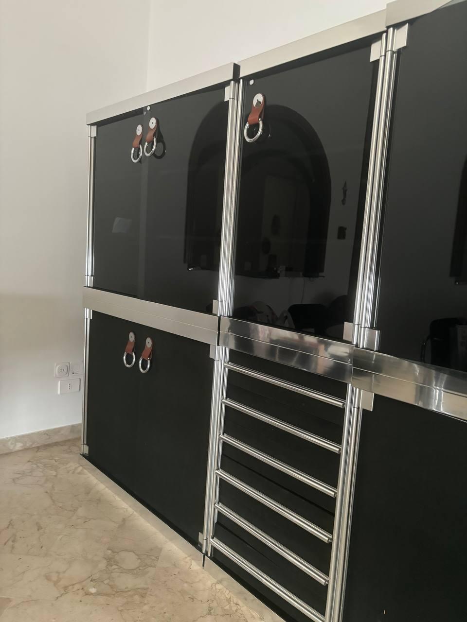 Guido Faleschini pour Hermés. Buffet français du 20e siècle à 6 modules. Bon état - En vente à Palermo, IT