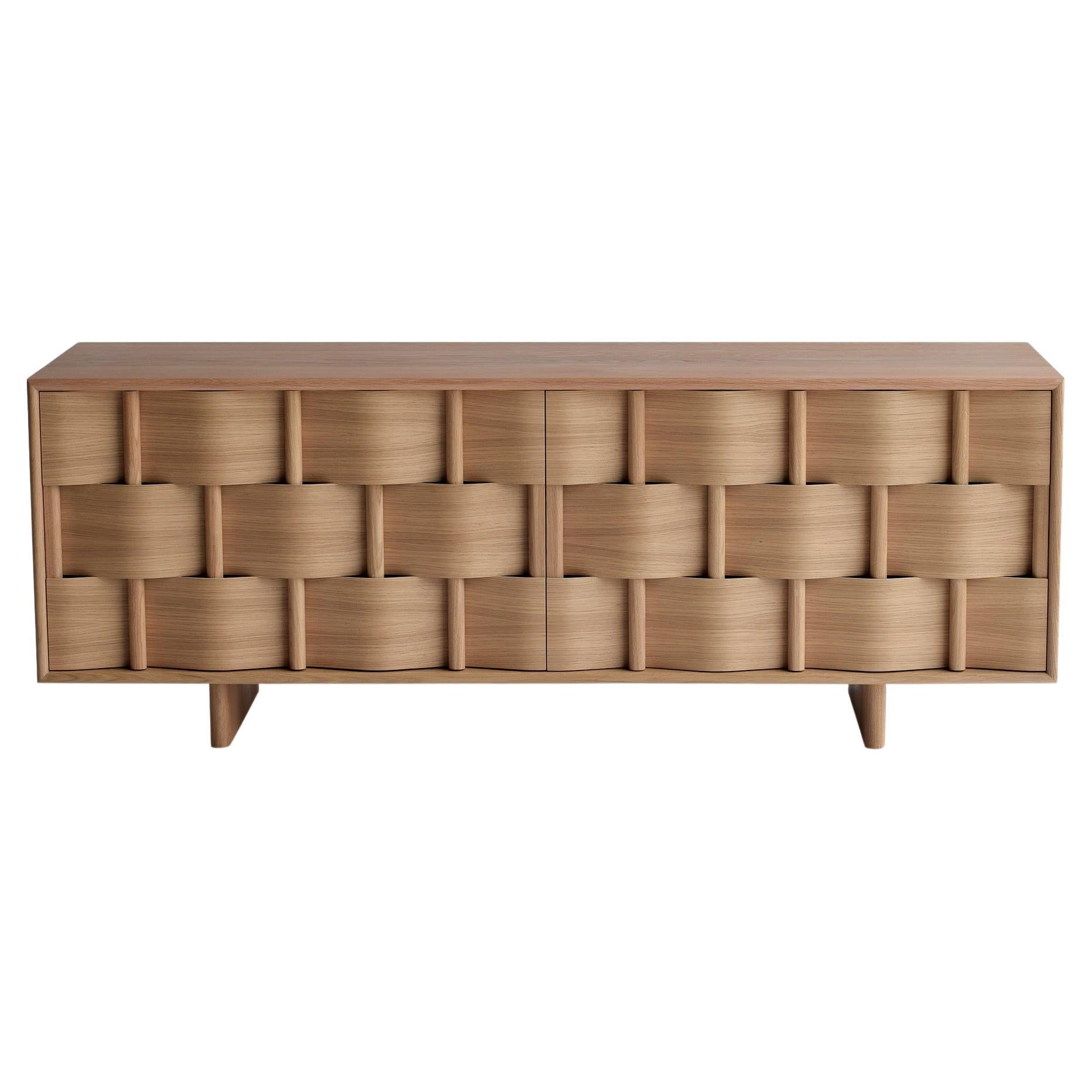 Credenza from Ringvide. Weave Frame, oak wood, natural oil, Scandinavian