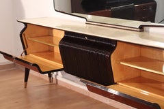 Mid-Century Credenza by Osvaldo Borsani, Mahogany Rosewood Onyx, Italy, 1950s