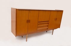 Vintage 1960s Nordic style highboard sideboard