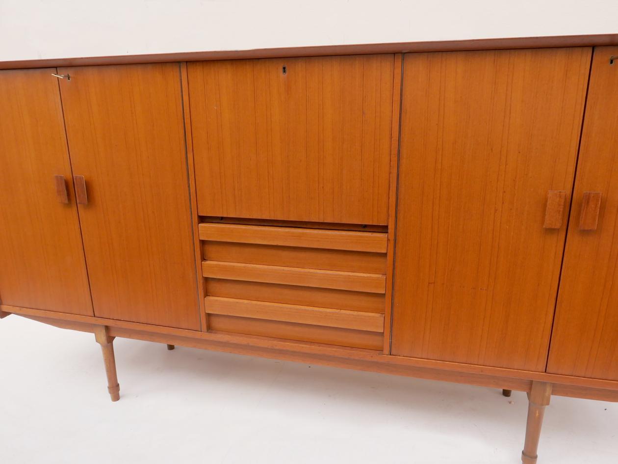Mid-Century Modern Vintage 1960s Nordic style highboard sideboard For Sale