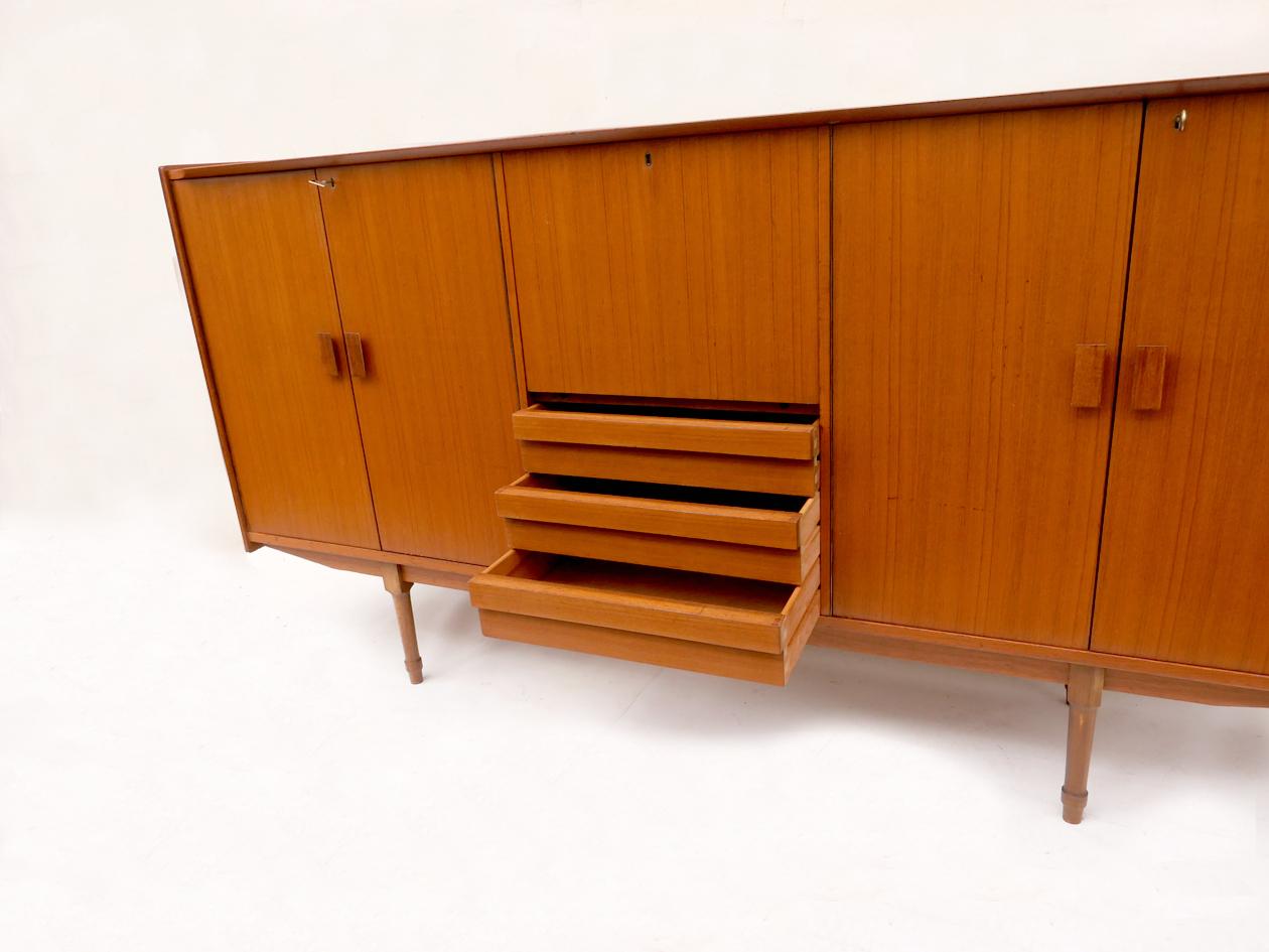 Norwegian Vintage 1960s Nordic style highboard sideboard For Sale