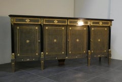 Buffet Hollywood Regency de style Louis XVI, France, années 1980