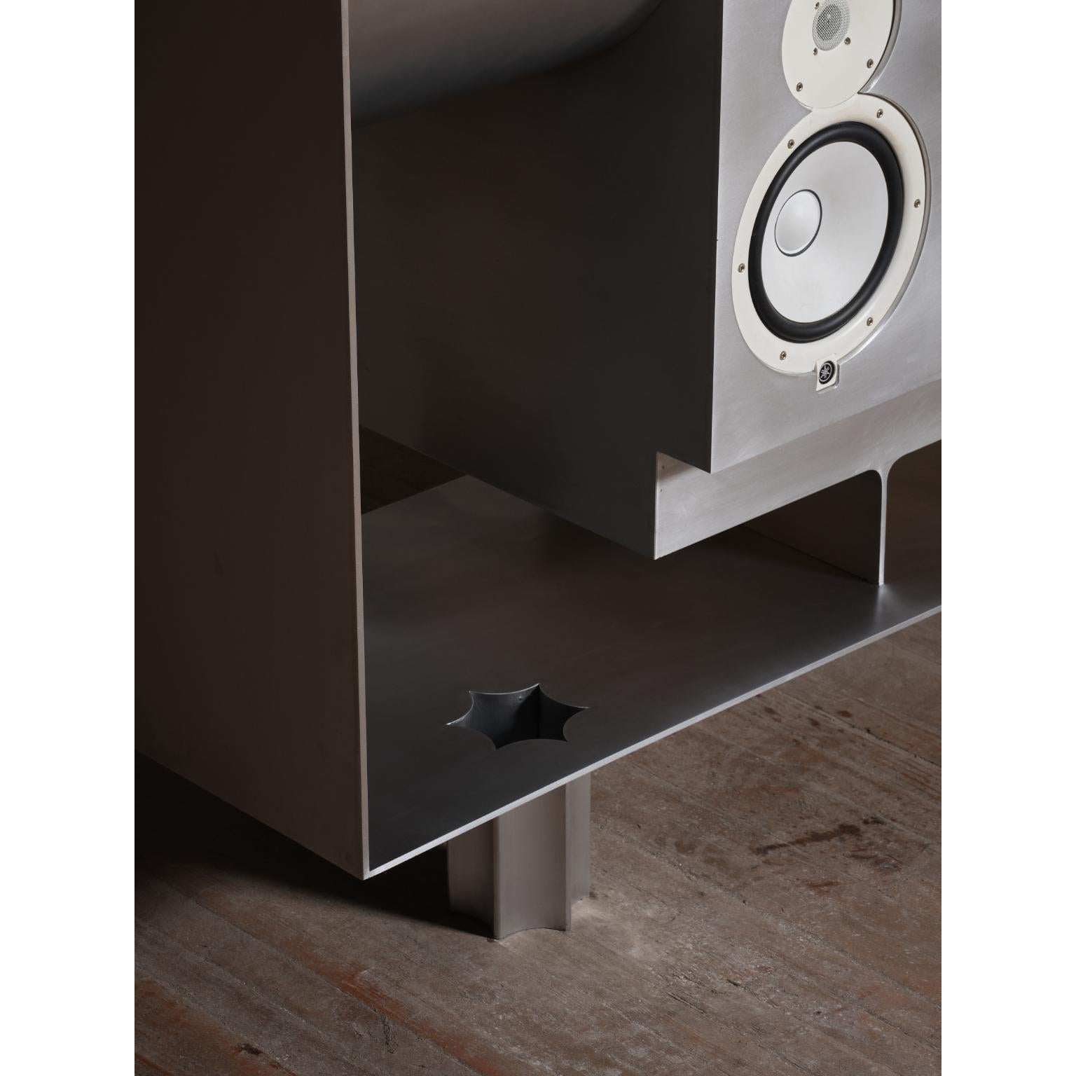 American Credenza in Aluminum by Asher Gillman For Sale