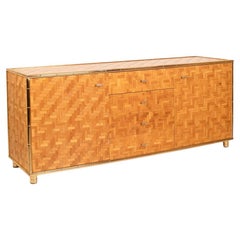 Credenza in Bamboo pressato e Ottone 1975