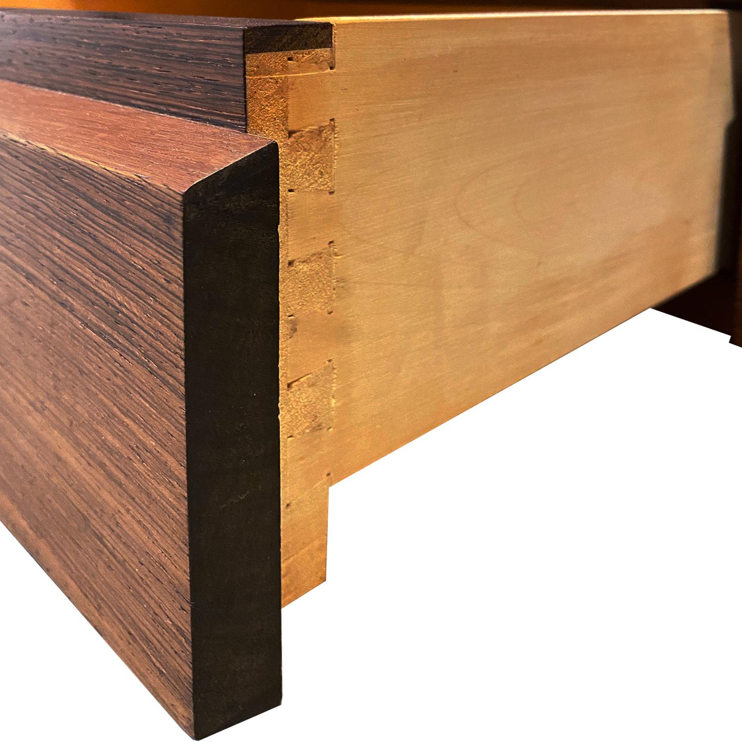Credenza in Brazilian Rosewood with Inset Pulls 1960s 'Signed' For Sale 2