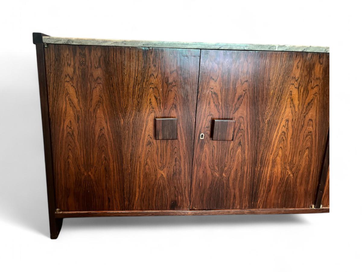 Credenza in legno duro attribuita a Joaquim Tenreiro per Laubitsch & Hirth, anni '40 in vendita 2