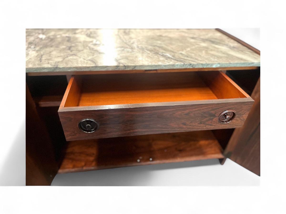 Credenza in legno duro attribuita a Joaquim Tenreiro per Laubitsch & Hirth, anni '40 in vendita 3