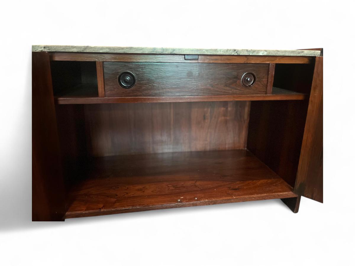 Credenza in legno duro attribuita a Joaquim Tenreiro per Laubitsch & Hirth, anni '40 in vendita 4