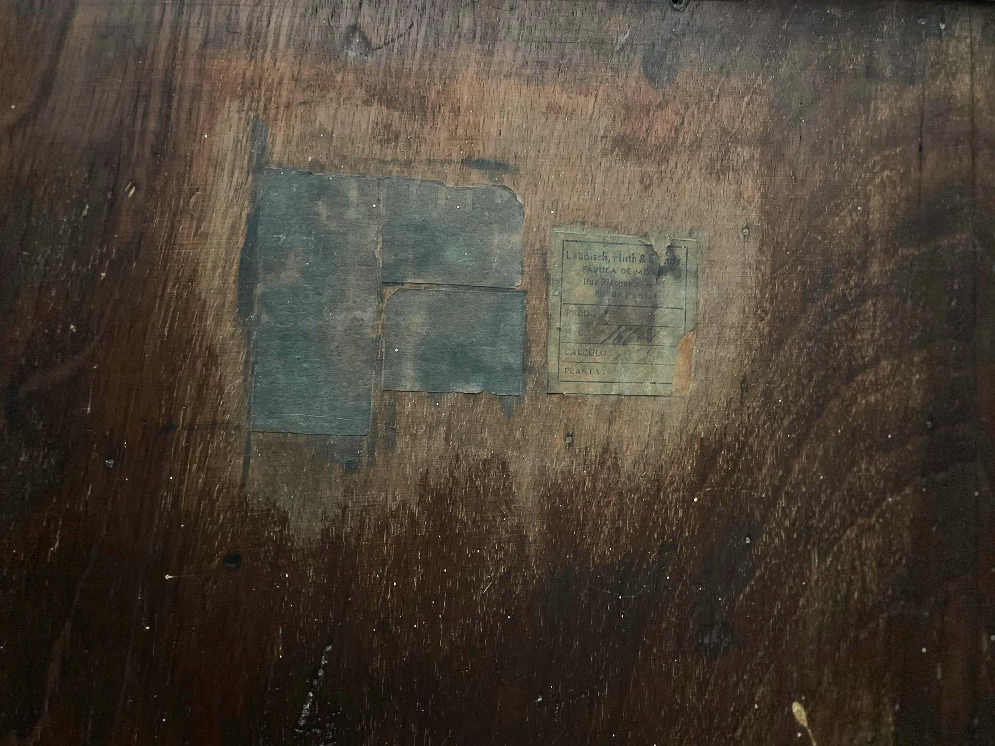 Credenza in legno duro attribuita a Joaquim Tenreiro per Laubitsch & Hirth, anni '40 in vendita 7