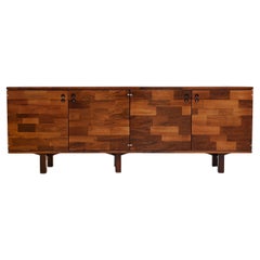 Credenza in Hardwood Patchwork style by Jorge Zalszupin, 1960’s